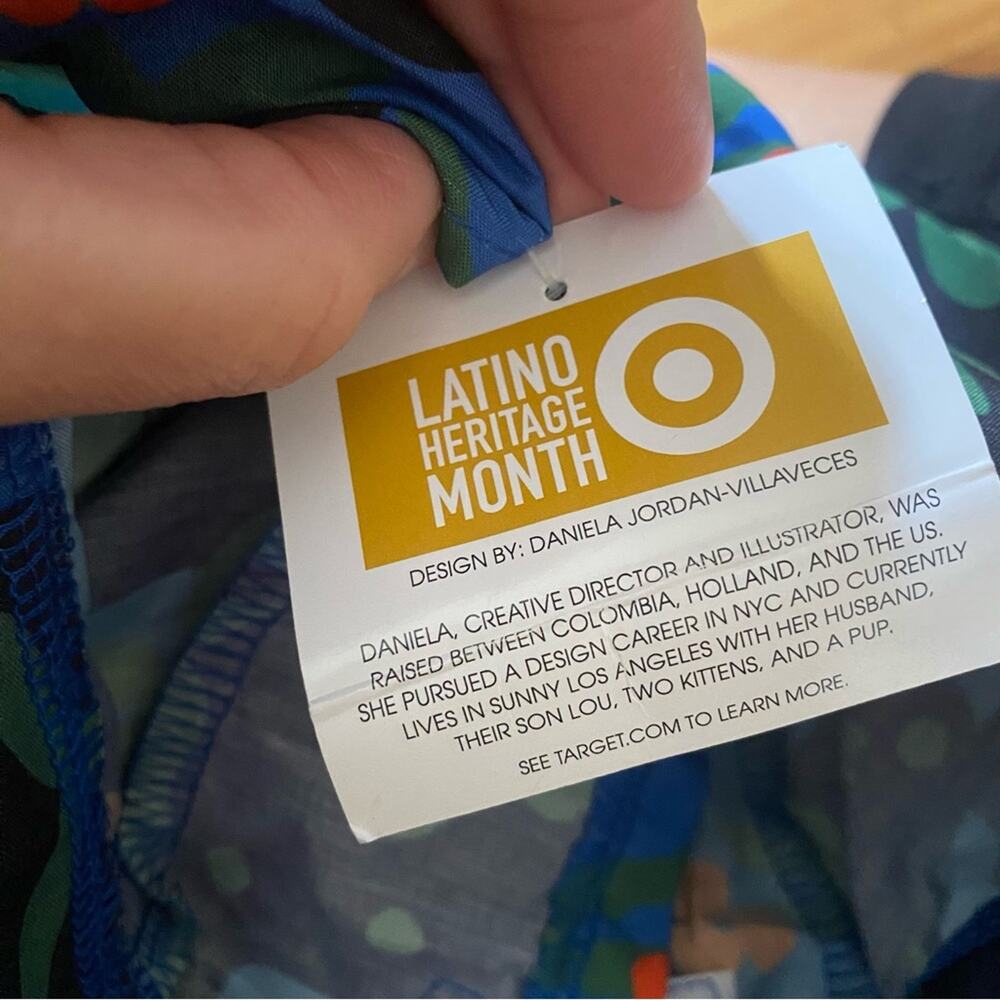NEW Target dog Latino Heritage Month tropical print dog shirt - Picture 7 of 8